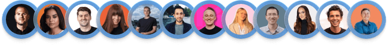 Diverse group of NameGator users and entrepreneurs