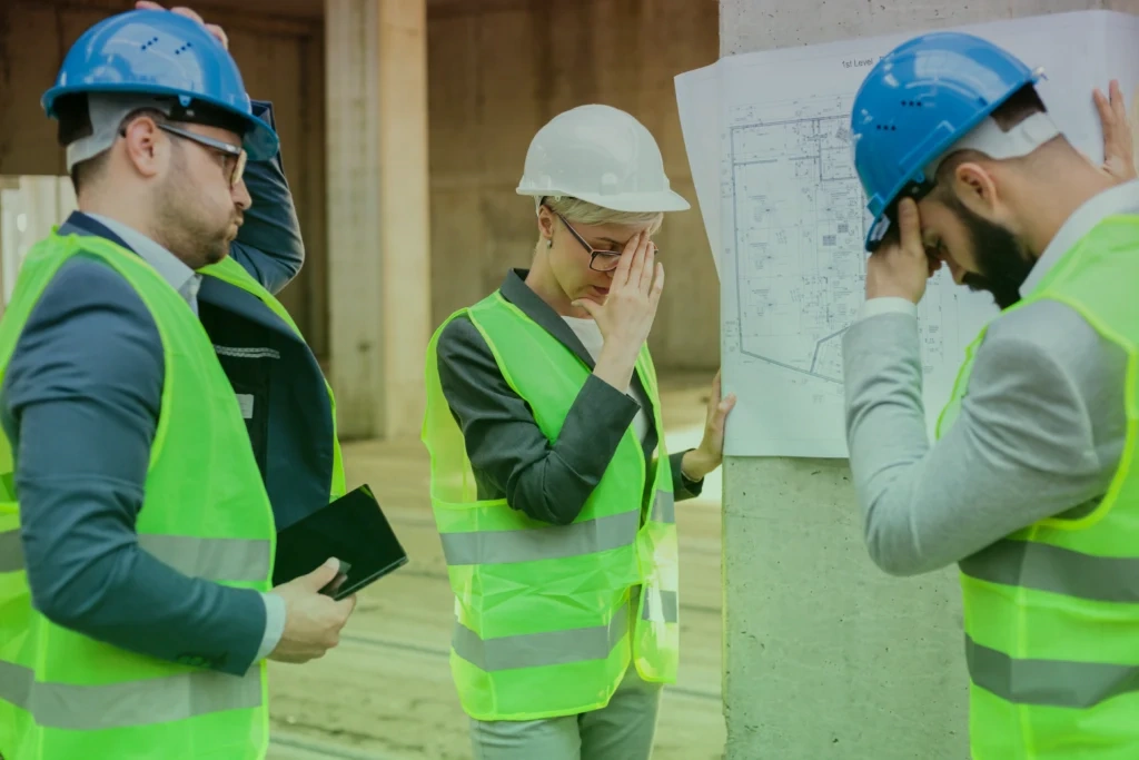 Construction company branding examples showing professional vs problematic naming approaches