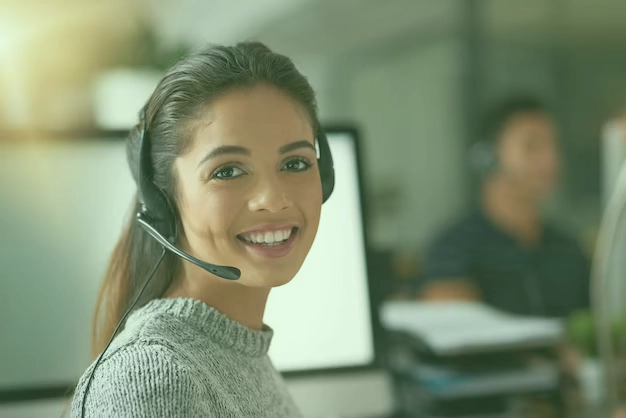Professional IT support company workspace with technology elements