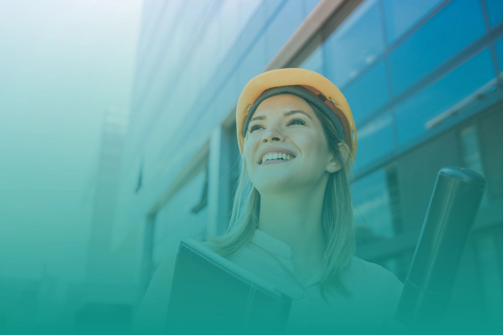 Professional roofing company branding workspace with construction and home improvement elements